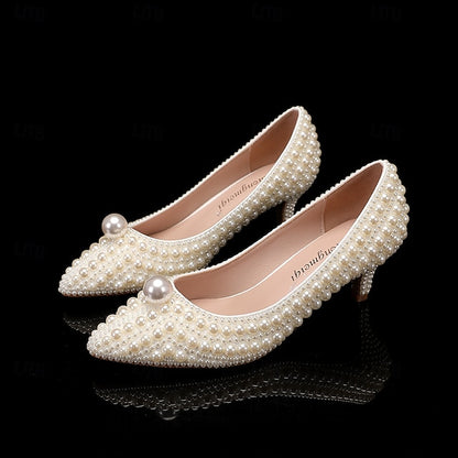 Women's Wedding White Shoes Dress Party