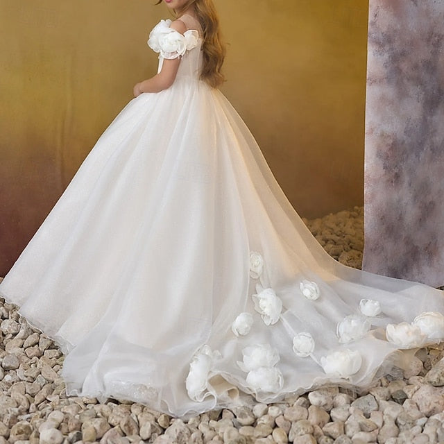 Formal Girls' Girl Communion First Dress Flower