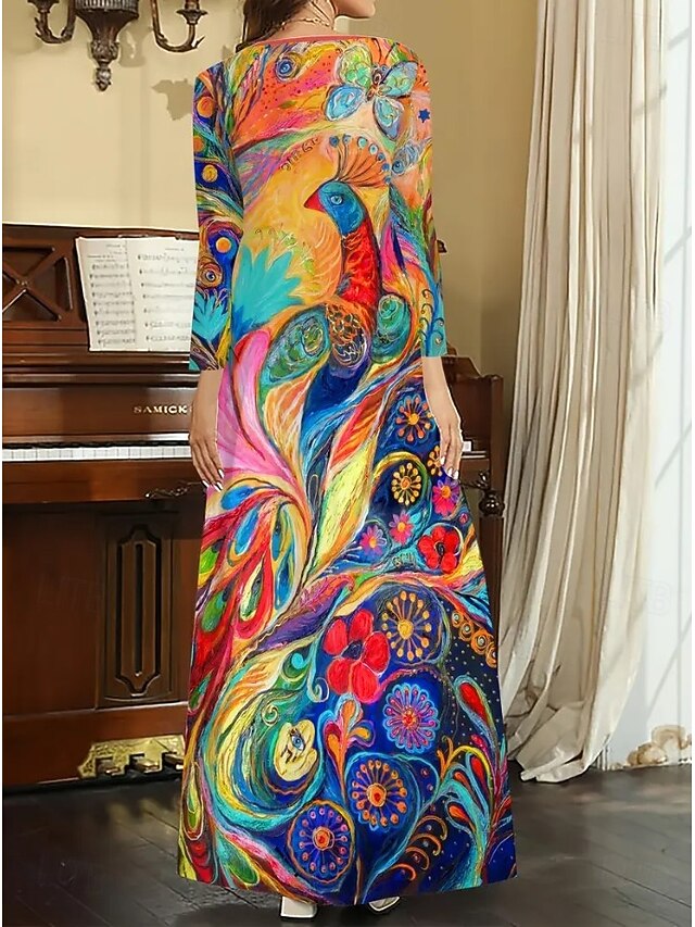 Women's Midi Dress T Shirt Dress Tee Dress A Line Dress