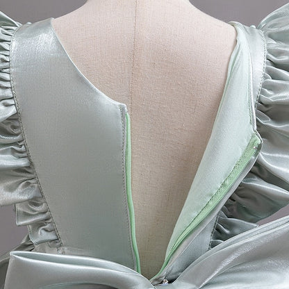 Girls' Wedding Dress Party Floral Toddler Sleeveless