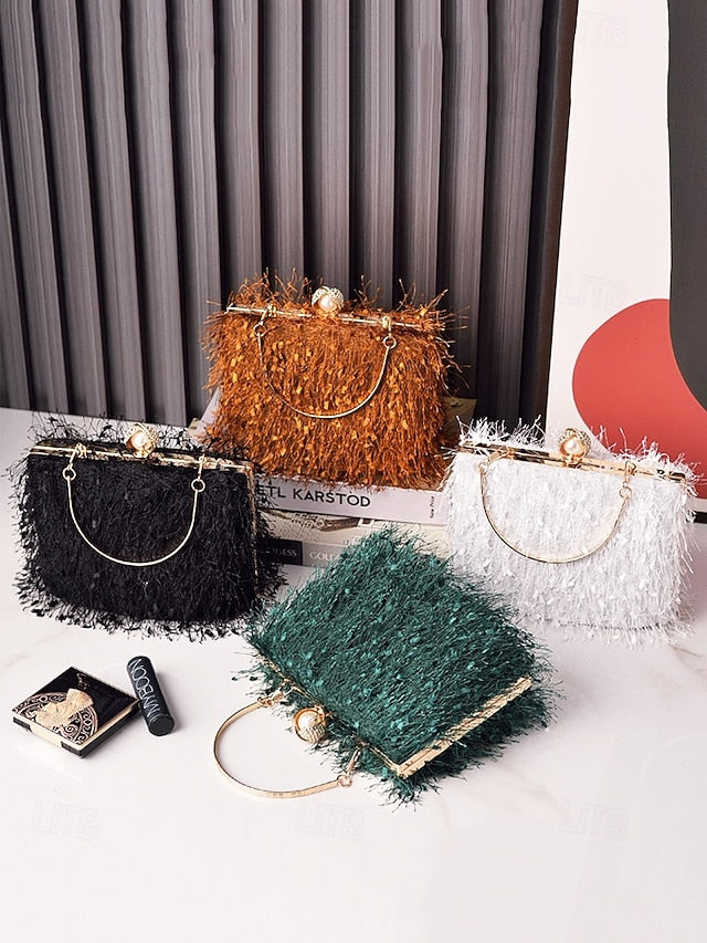 Women's Red Party Handbag – Green Christmas Elegant