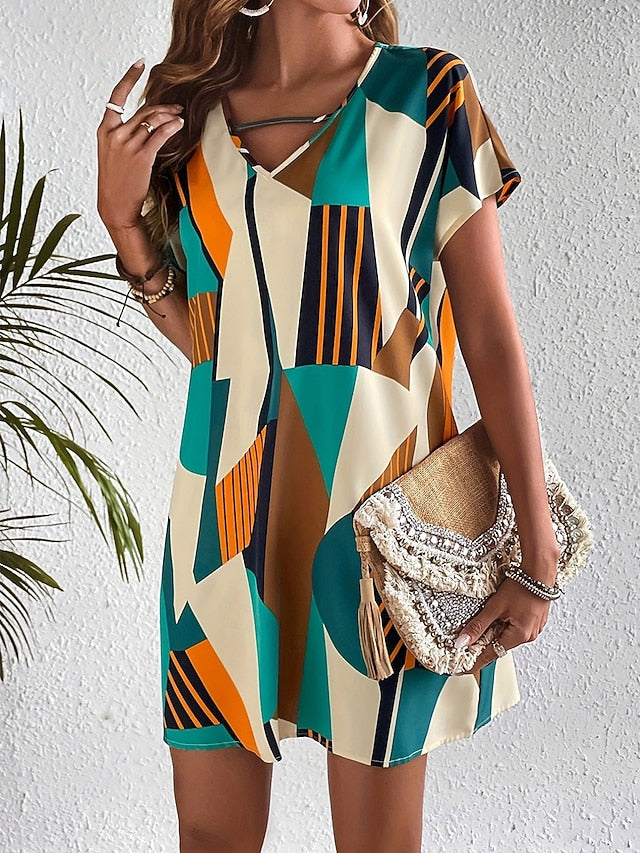 Women's Midi Dress Casual Dress T Shirt Dress Tee Dress