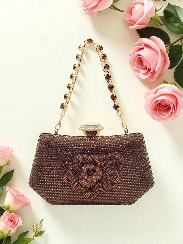 Evening Clutch Matching Glitter Slingback and Heels Women's