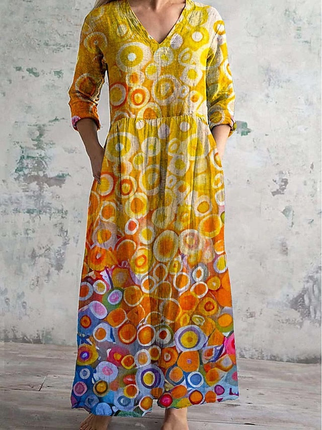 Women's Midi Dress Shift Dress Casual Daily Regular Fit