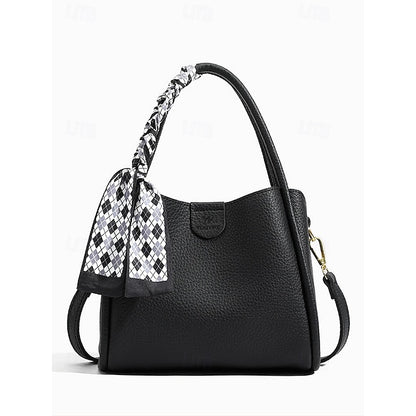 Sac seau à main en PU pour femme, sac à bandoulière
