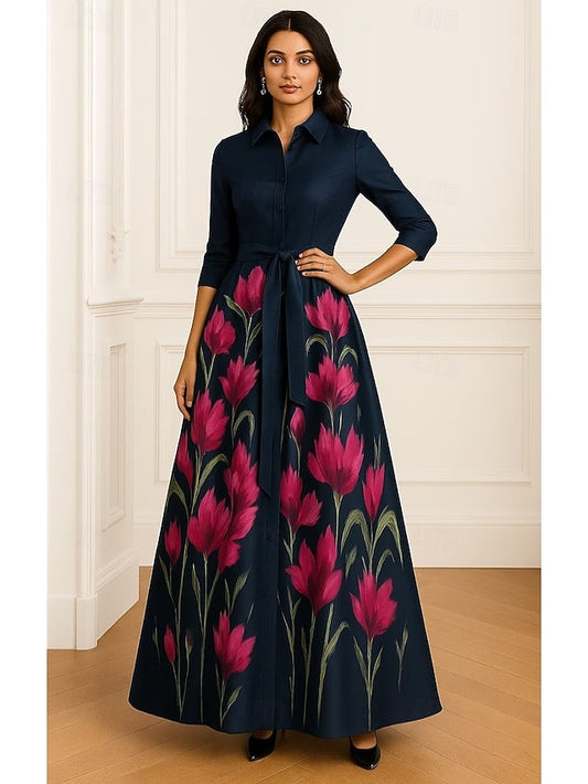 Dress Mother Shirt A-Line of the Vintage Bride Elegant Formal