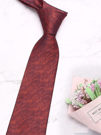 Men's – Polyester Herringbone Tie Stylish Christmas