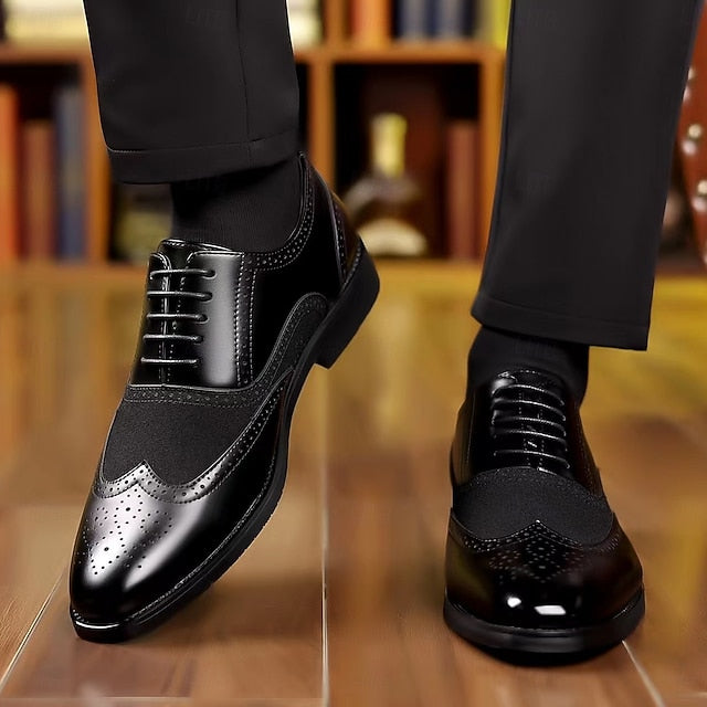 Men's Green Shoes Oxford Brown Wingtip and – in Two-Tone