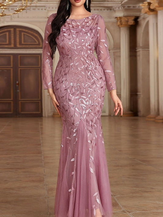 Mother Crew the Floor Elegant Neck of Bride Party Dress