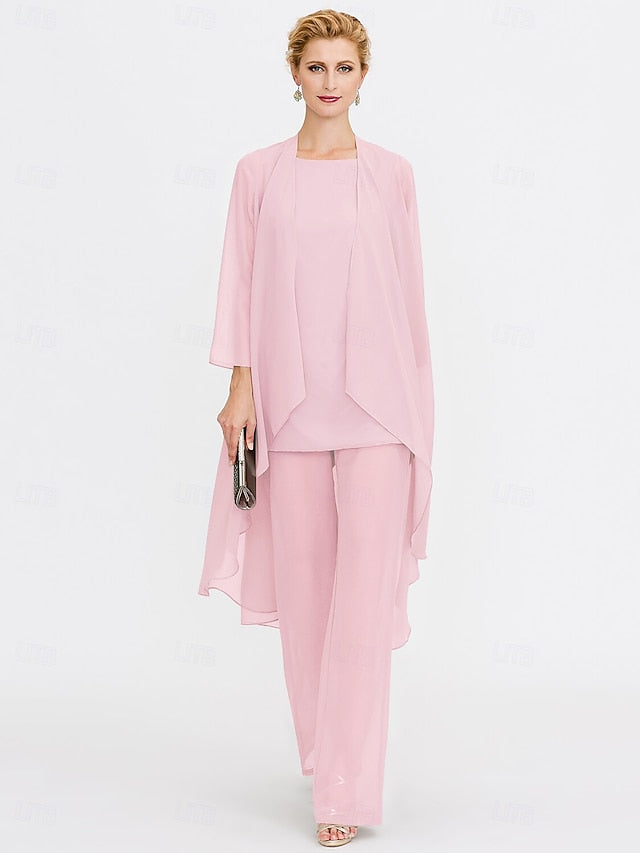 Beach of 3 Wedding Piece Bride the Mother Pantsuit