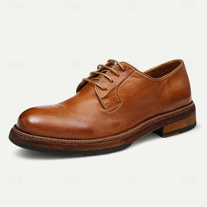 Goodyear Shoes Tan and Men's with Derby Leather Clean Welt