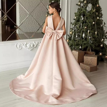 Dress Communion Party Flower Girl First Girls'