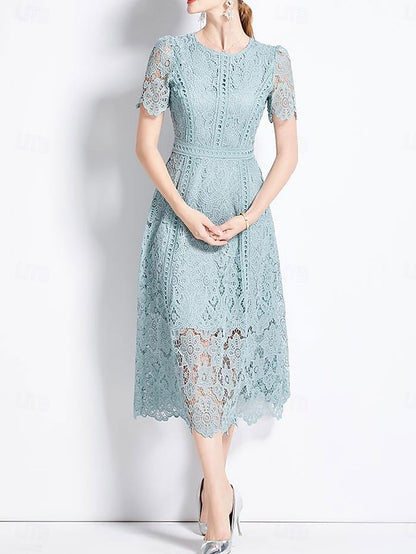 Bride Dress Neck the Mother Crew Length Tea of Elegant