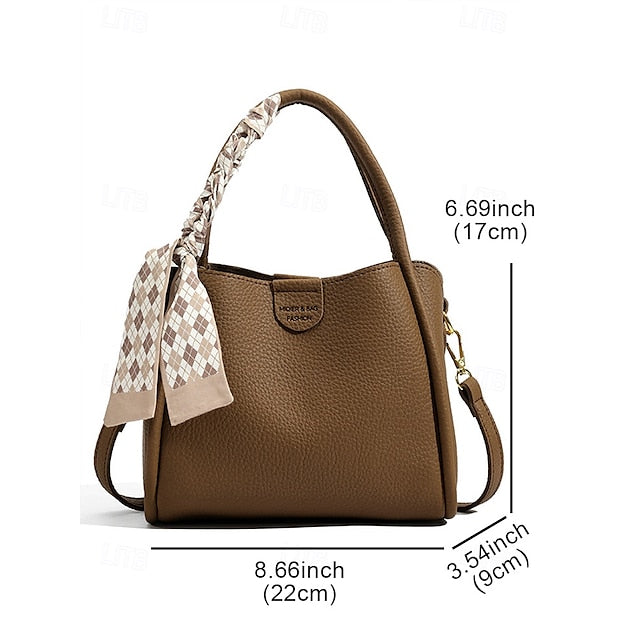 Handtasche Tasche Taschen Schulter Crossbody Damen Eimer PU