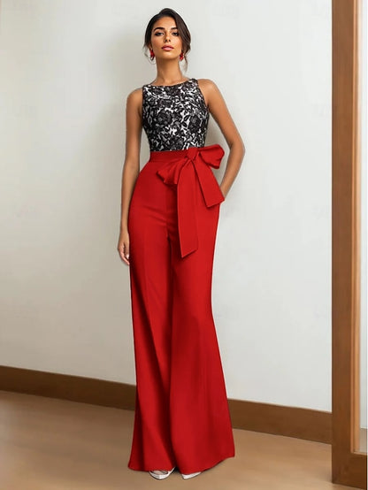 of Dress the Bride Stretch Wedding Jumpsuit Mother Fabric Guest