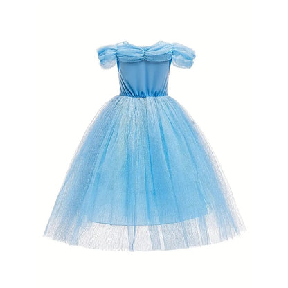 Princess Flower Frozen Party Elsa Dress Theme Girl Costume Tulle