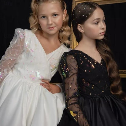 Communion Kids Girls' Party Flower Dress Girl First