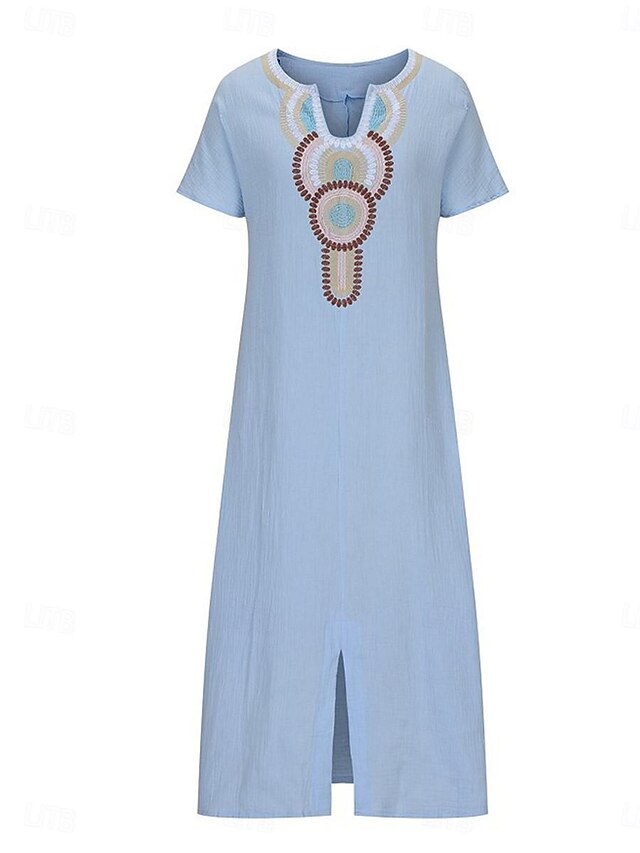 Women's Blue White Pink Summer Spring Maxi long Dress Maxi