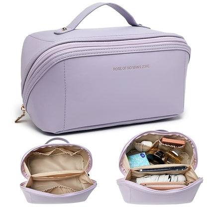 Sac à main de voyage en cuir PU pour femme, sac de maquillage et de cosmétiques