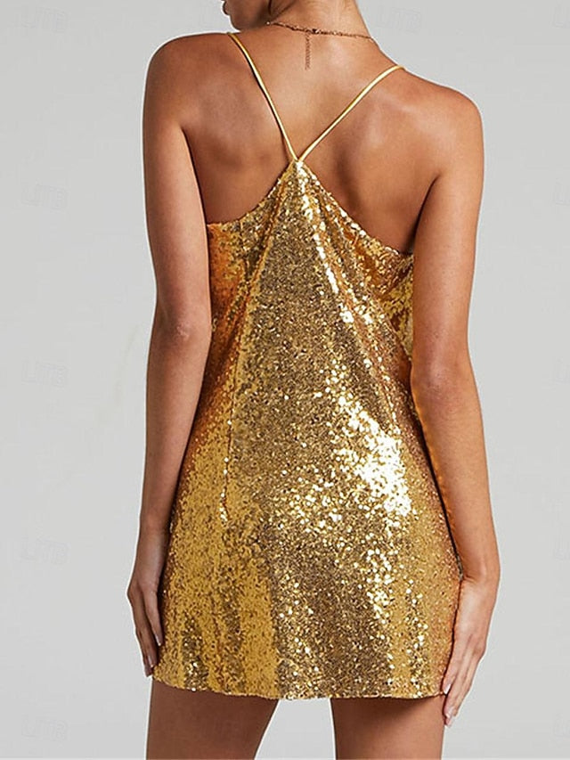 Women's Mini Dress Sequin Dress Party Dress Cocktail Dress
