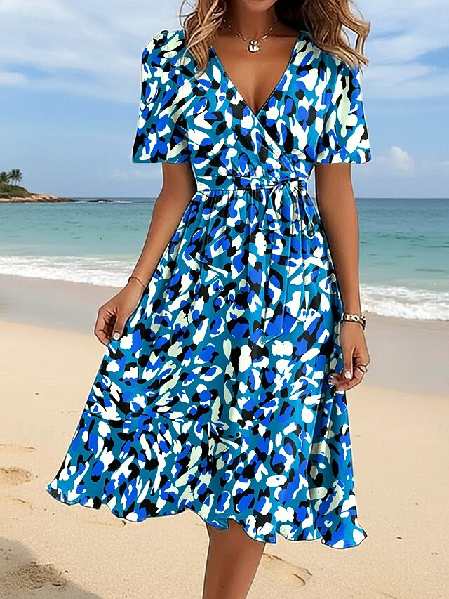 Women's Midi Dress A Line Dress Vacation Casual Holiday