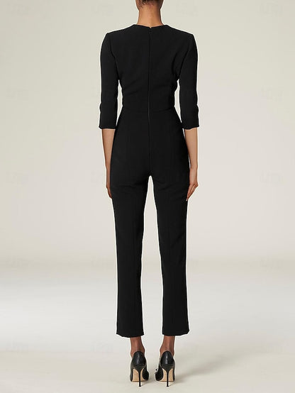the of Bride Dress Mother Simple With Elegant Jumpsuit Overskirt