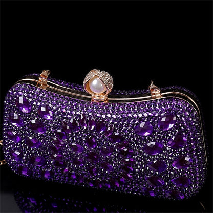 Women's Evening Luxury – Multicolor Clutch Crystal
