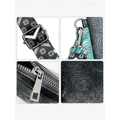 PU Crossbody Ledertasche Schultertasche Wristlet Damentaschen