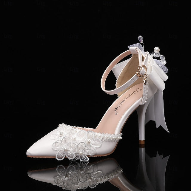 White Women's Party Wedding Shoes