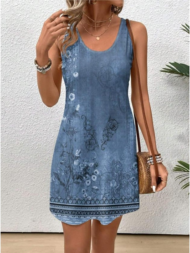 Women's Mini Dress Petite Dress Sundress Tank Dress Summer