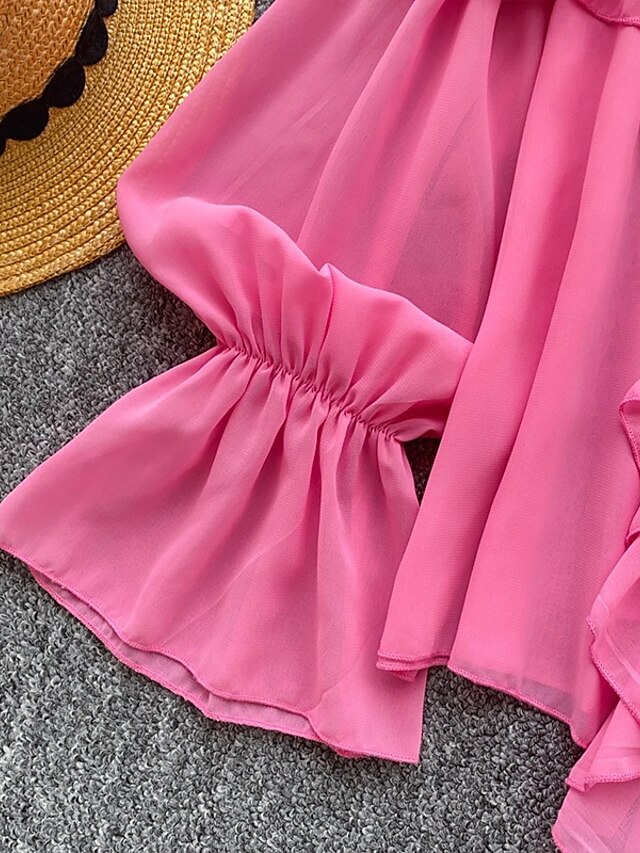 Women's Blouse Solid Color Stylish Casual Long Sleeve V