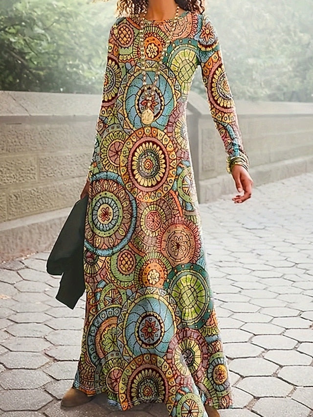 Women's Long Dress Maxi Dress Boho Dress Elegant Vintage