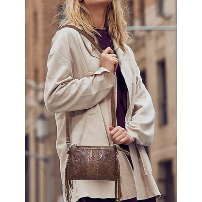 PU Crossbody Ledertasche Schultertasche Wristlet Damentaschen