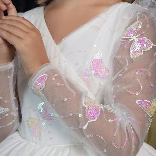 Communion Kids Girls' Party Flower Dress Girl First