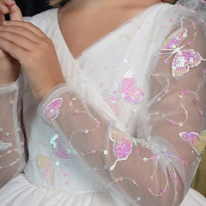 Communion Kids Girls' Party Flower Dress Girl First