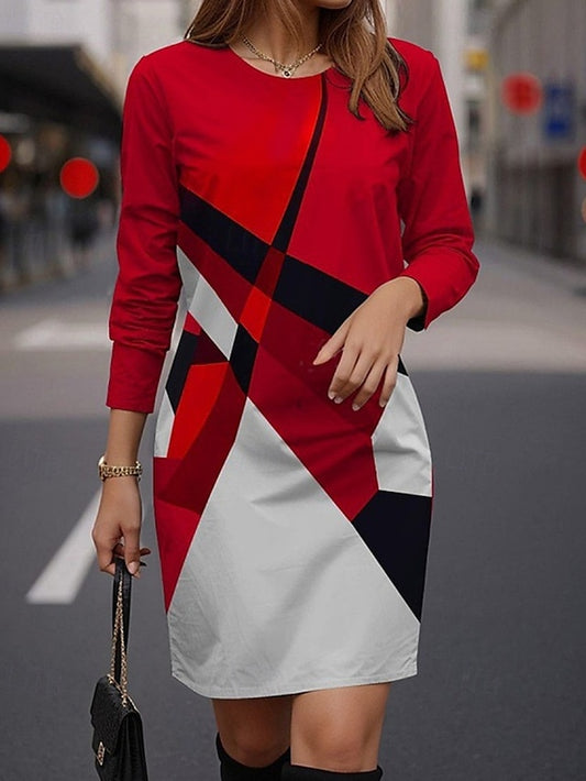 Women's Mini Dress Casual Dress Print Dress Fashion Modern