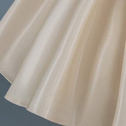 Sleeve Toddler Wedding Girls' Sequin Dress Party Short