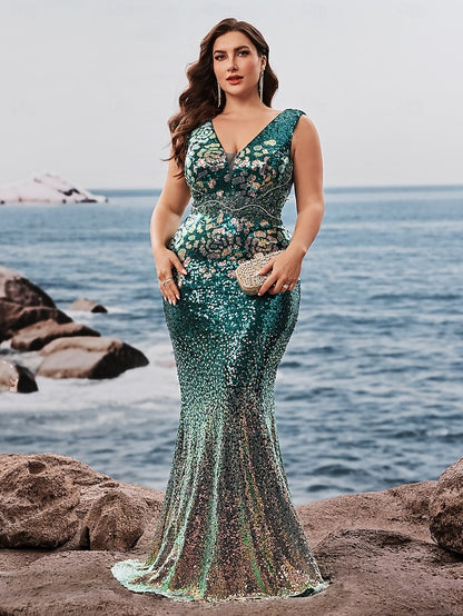 Mermaid Gown Evening / Column Trumpet Sheath