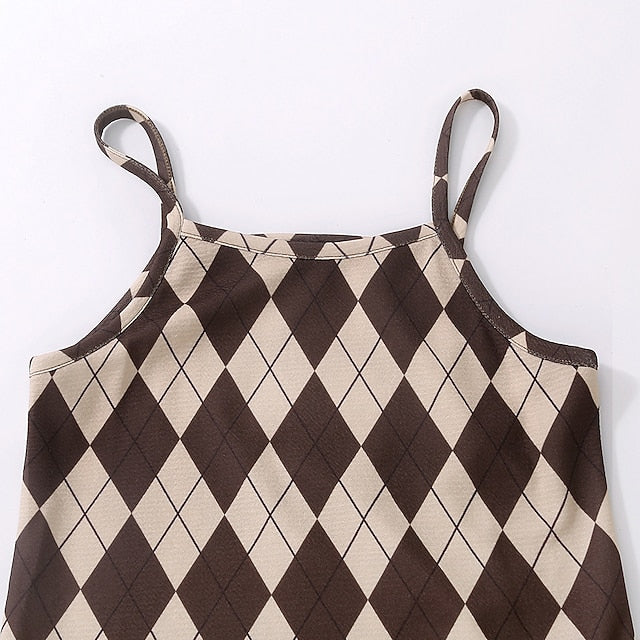 Suits 2 Set Kids Girls' Block Dress Pieces Color Long