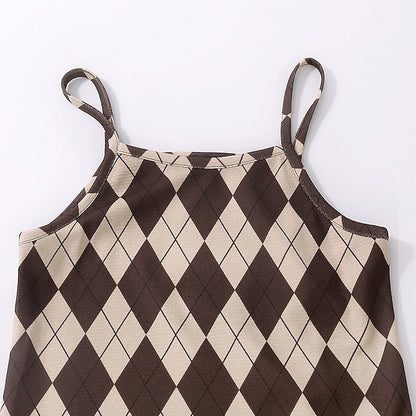 Suits 2 Set Kids Girls' Block Dress Pieces Color Long