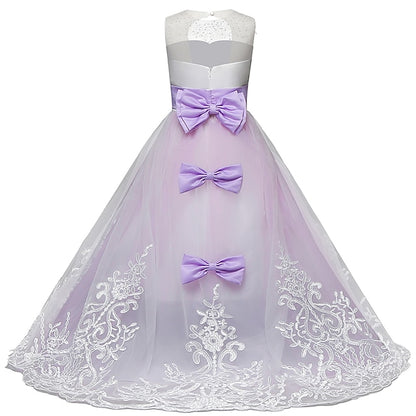 Formal Lace Flower Dress Girl Girls'