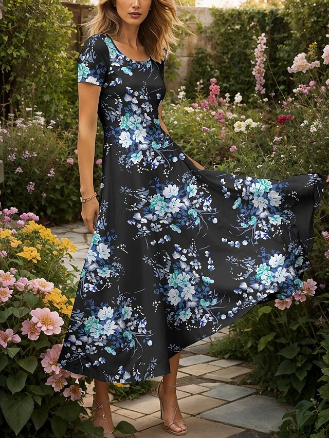 Women's Maxi Dress Knit Dress Casual Dress A Line Dress