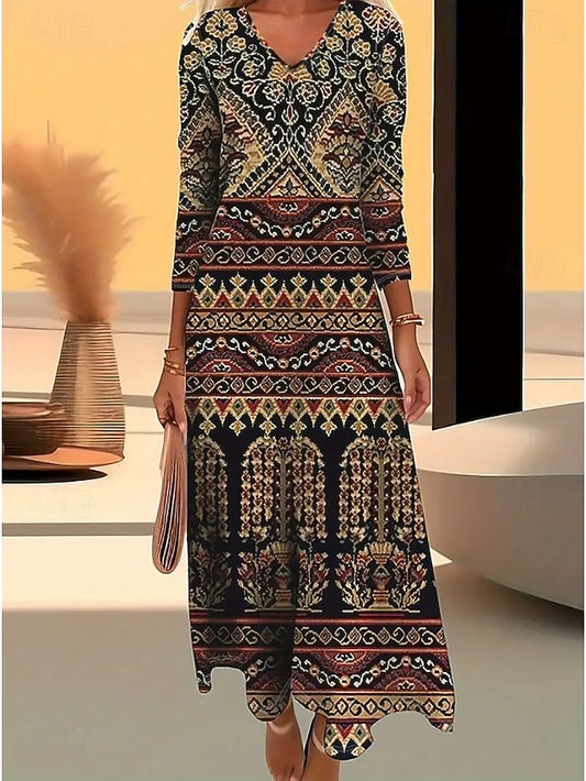 Women's Midi Dress T Shirt Dress Tee Dress A Line Dress