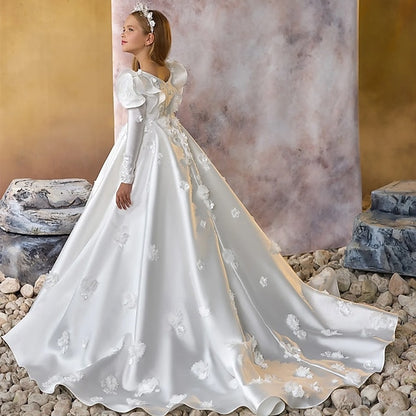 First Formal Dress Flower Communion Girls' Girl