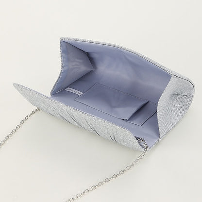 Evening Silver – Women's Clutch Purse Elegant Glitter