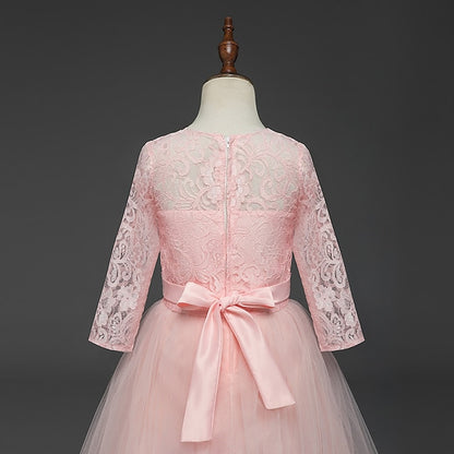 Lace Years Kids Girl Prom Dress Flower 3-13 Princess