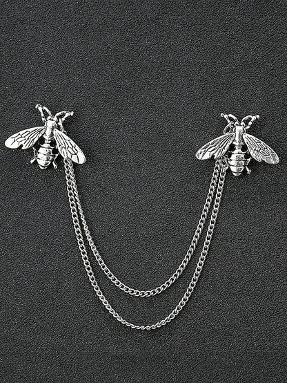 Christmas Reindeer Men's Collar Pins Elegant – Alloy