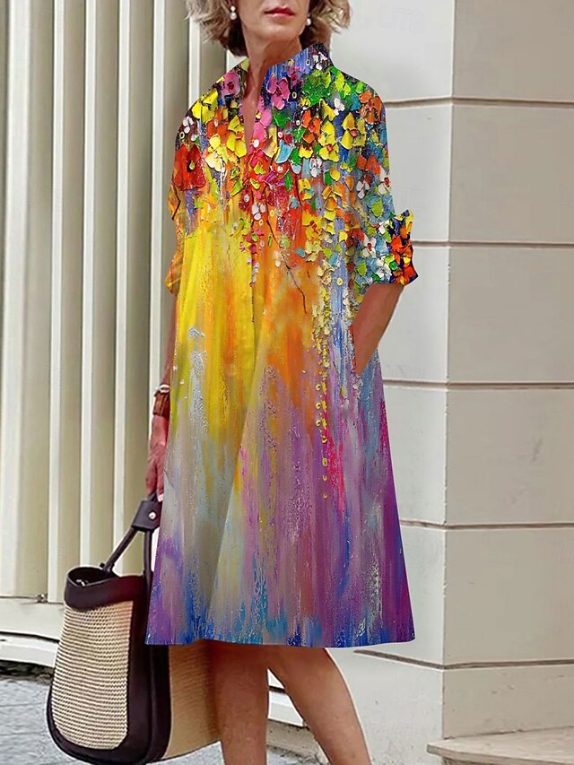 Women's Mini Dress Shirt Dress Casual Dress Summer Dress