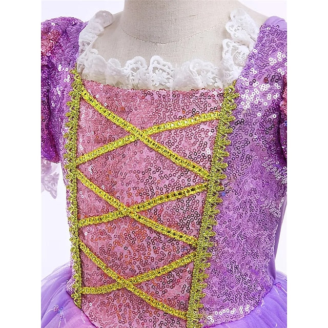 Theme Dress Girl Flower Rapunzel Princess Sofia Party Fairytale