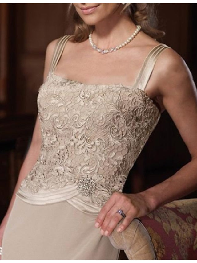 Bride Mother of Plus the Size Wedding Dress Sheath Elegant Guest